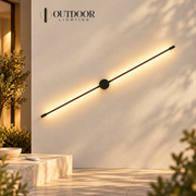 Axis Pivot Linear Wall Light – A / black, 80 cm / 16 W, Remote dimming