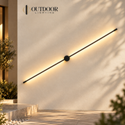 Axis Pivot Linear Wall Light – A / black, 100 cm / 20 W, Warm white