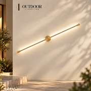 Axis Pivot Linear Wall Light – A / gold, 140 cm / 28 W, Neutral white