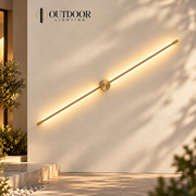 Axis Pivot Linear Wall Light – A / gold, 140 cm / 28 W, Warm white
