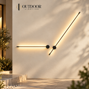 Axis linear wall lights arranged in a modern interior composition