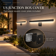 LumaLine Pro included cover plate for a standard US junction box