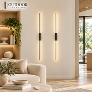 Forma Tube Linear LED Wall Sconce – Pair – 150cm, Trichromatic Dimming