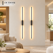 Forma Tube Linear LED Wall Sconce – Pair – 120cm, Warm white (2700–3500K)