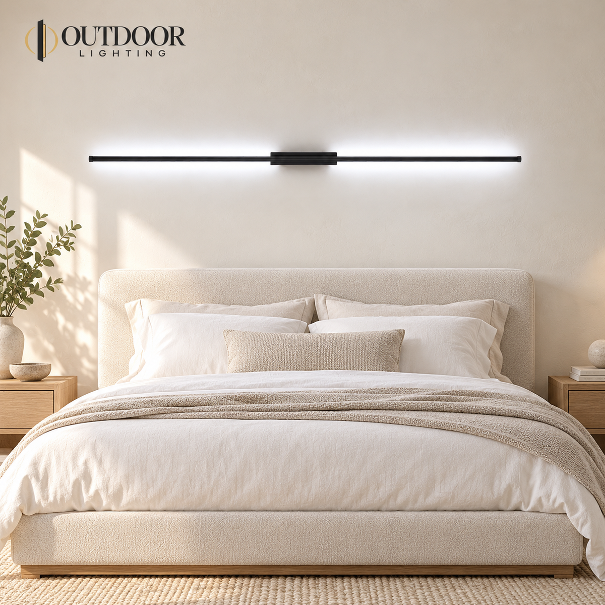 Forma Tube Linear LED Wall Sconce – 90 cm, Cool white (5500–7000K)