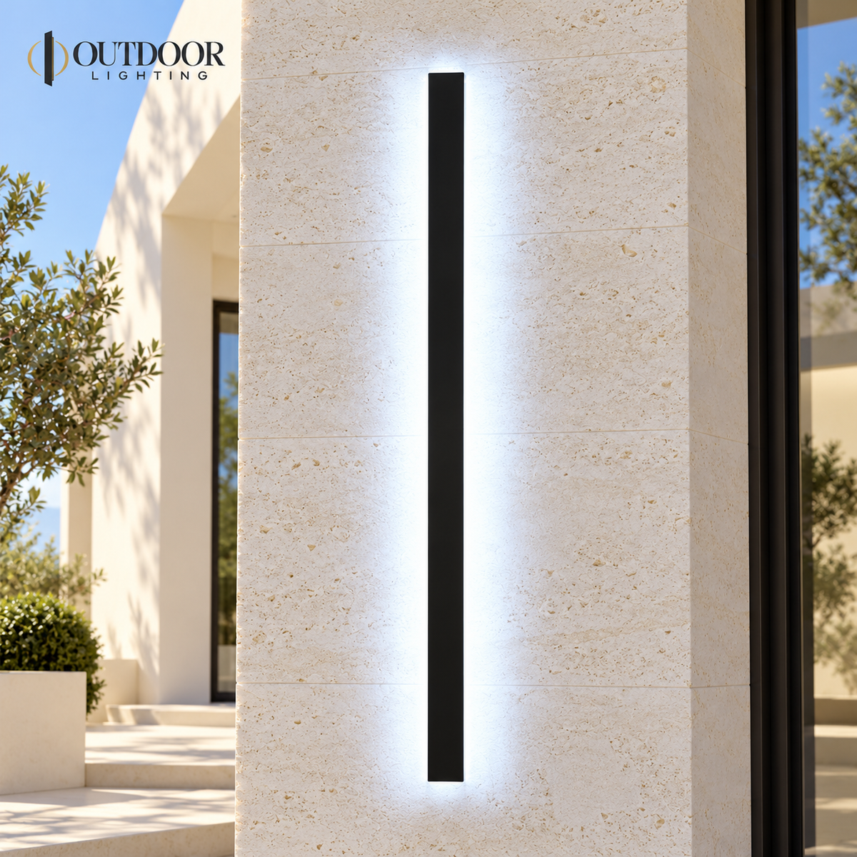 LumaLine Pro TRIAC Dimmable Outdoor Wall Light – 170 cm / 41 W, Cool white dimmable