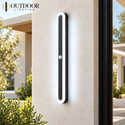 Sentinel Motion Sensor Outdoor Wall Light – Black, C, 240 cm / Cool white