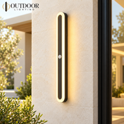 Sentinel Motion Sensor Outdoor Wall Light – Black, C, 100 cm / Warm white