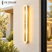 Sentinel Motion Sensor Outdoor Wall Light – Gold, C, 240 cm / Warm white