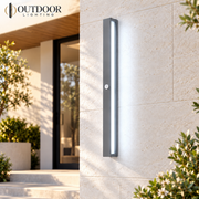 Sentinel Motion Sensor Outdoor Wall Light – Gray, B, 240 cm / Cool white