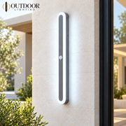 Sentinel Motion Sensor Outdoor Wall Light – Gray, C, 150 cm / Cool white