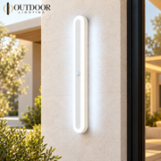 Sentinel Motion Sensor Outdoor Wall Light – White, C, 240 cm / Cool white