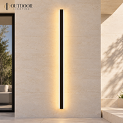 Vista Long Strip Outdoor Wall Light – 30 × 8 cm, Warm white (3000K)