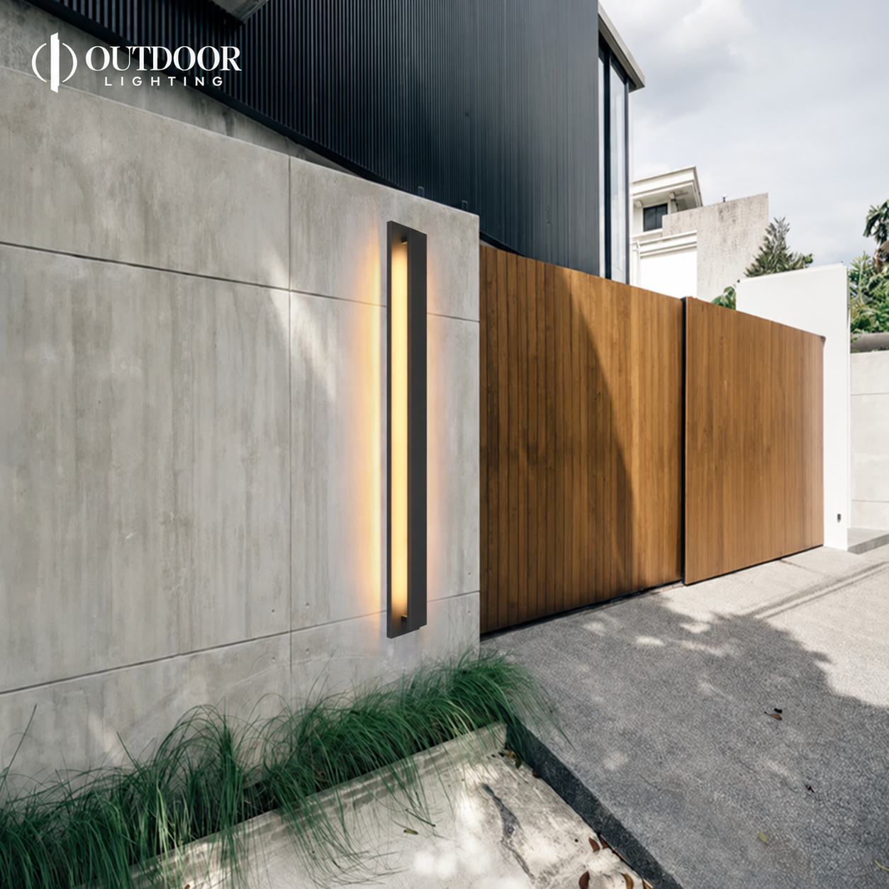 Natural stone wall light in a warm interior